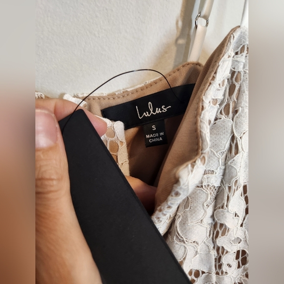 Nwt LULUS Amazing Allure White Crochet Lace Bodycon Midi Dress size S - Picture 10 of 10